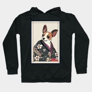 Chihuahua Japanese wear kimono vintage Hoodie